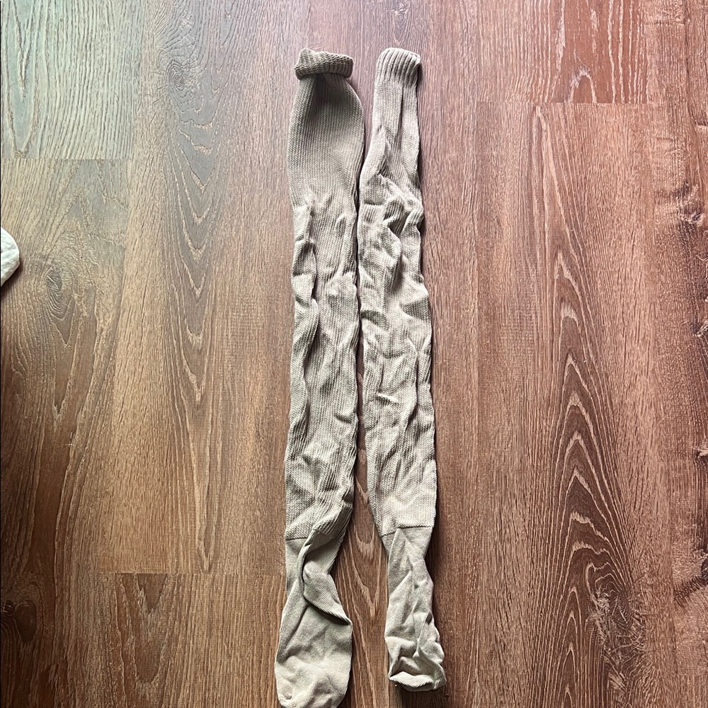 American Apparel Tan Knee-High Socks